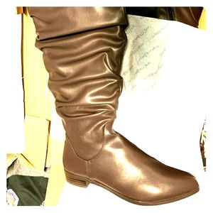 Brown ,Wide Calf, women boots